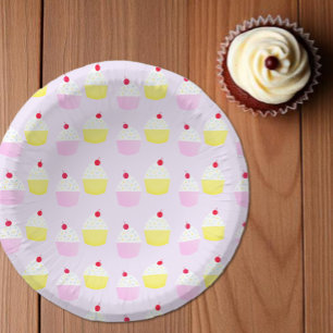 Cupcake Baking Birthday Paper Plate