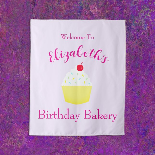Cupcake Baking Birthday Tapestry (Creator Uploaded)