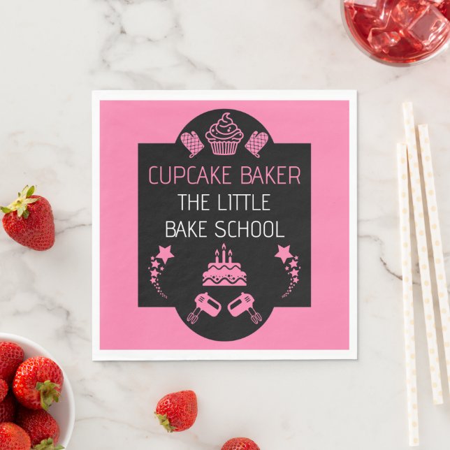 Cupcake Baking Course Napkin (Insitu)