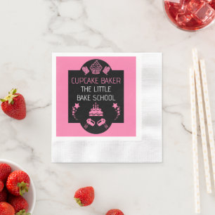 Cupcake Baking Course Napkin