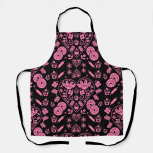 Cupcake Baking Folk Art Apron