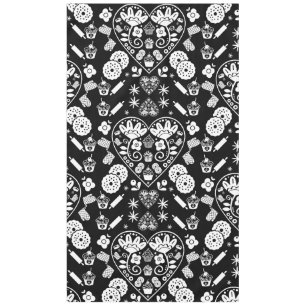 Cupcake Baking Folk Art Tablecloth