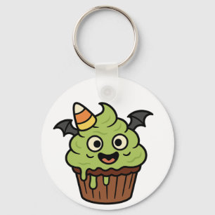 Cupcake Bat & Mummy Heart Keychain