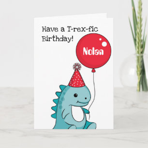 Cupcake Birthday Card with personalized name