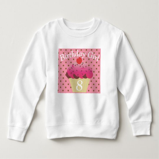 Cupcake Birthday Girl Sweatshirt