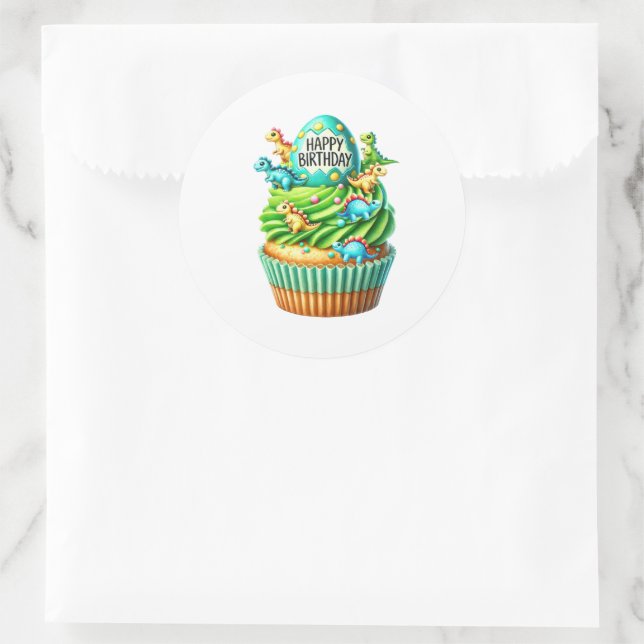 Cupcake Birthday Stickers (Bag)