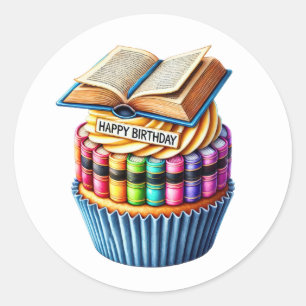 Cupcake Birthday Stickers