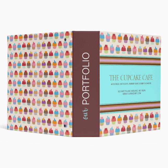 Cupcake Boutique Portfolio Binder (Background)