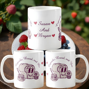 Cupcake, Bread, Me & You Mug Personalize name
