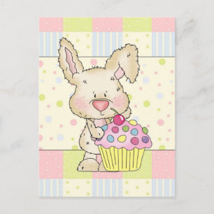 Cupcake Bunny postcard
