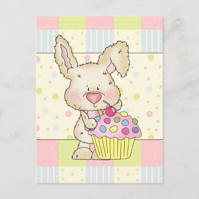 Cupcake Bunny postcard (Front)