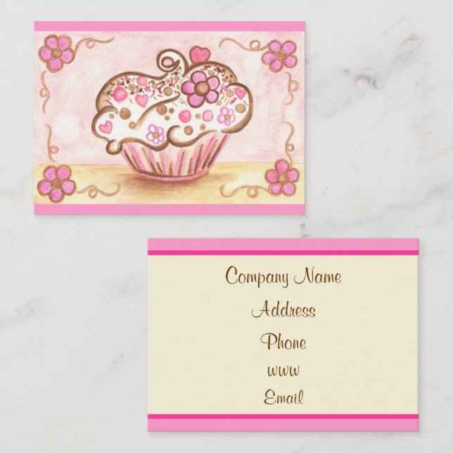 Cupcake Business Card (Front/Back)