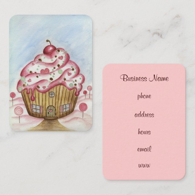 Cupcake Business Card (Front/Back)