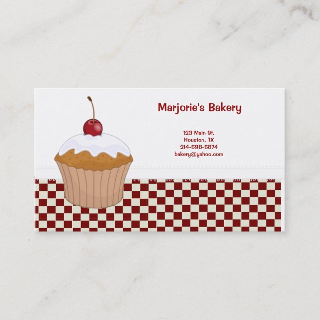 Cupcake Business Card (Front)