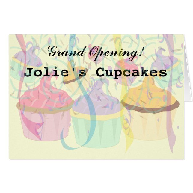 Cupcake Business Paper Products (Front Horizontal)