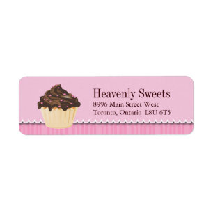 Cupcake Business Return Address Labels
