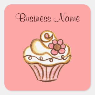 Cupcake Business Stickers