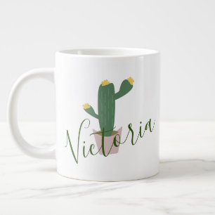 Cupcake Cactus Nom Giant Coffee Mug