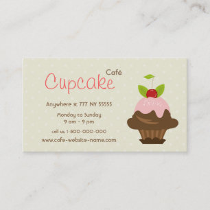 Cupcake Cafe Business Card