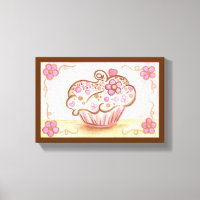 Cupcake Canvas Art Print