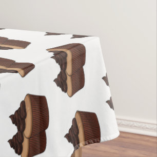 Cupcake cartoon illustration  tablecloth