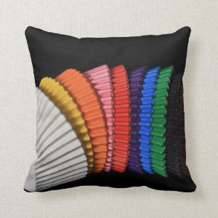 Cupcake Cases Throw Pillow