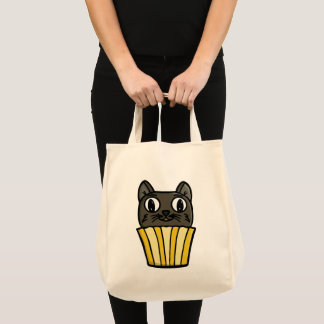 Cupcake Cat Peekaboo Tote Bag