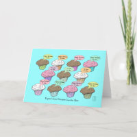 Cupcake Choir on Blue Birthday