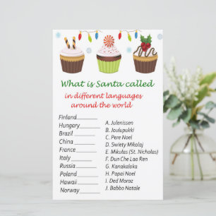 Cupcake christmas around the world game