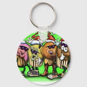 CupCake Christmas Keychain