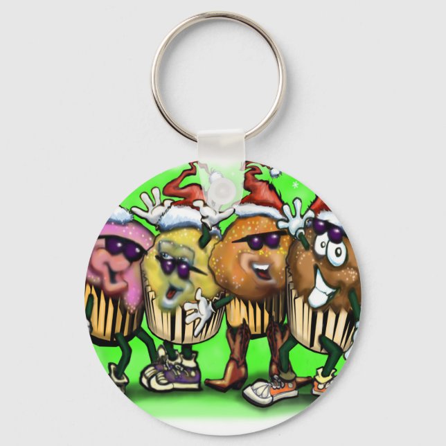 CupCake Christmas Keychain (Front)