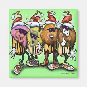 CupCake Christmas Magnet