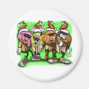 CupCake Christmas Magnet