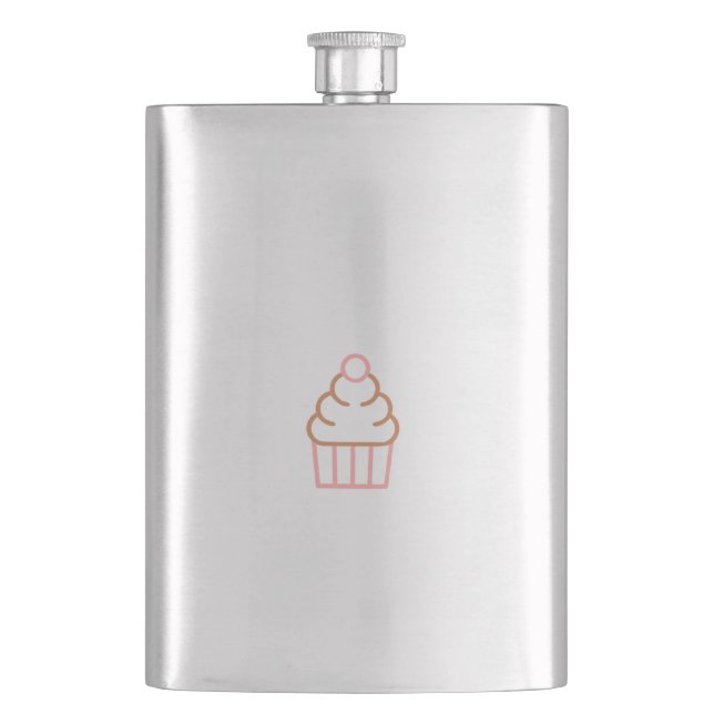 Cupcake Classic Flask (Front)