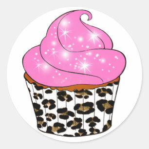 Cupcake Classic Round Sticker