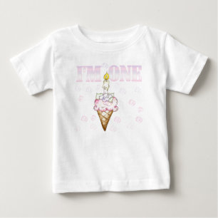 Cupcake  Cone I'm One Baby T-Shirt