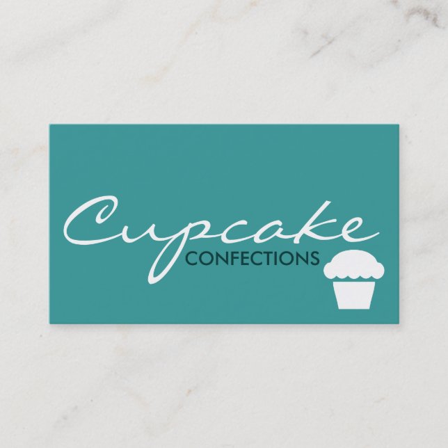 CUPCAKE confections (colour customizable) Business Card (Front)