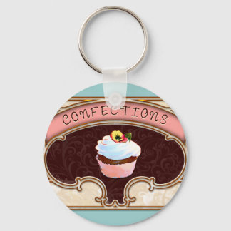 Cupcake Confections Vintage Style Keychain