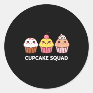 Cupcake Costume For Men Women Girl Baking Cupcake  Classic Round Sticker