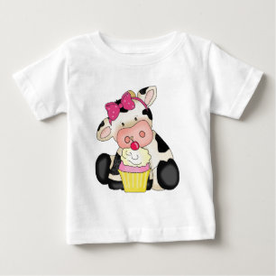 Cupcake Cow baby t-shirt