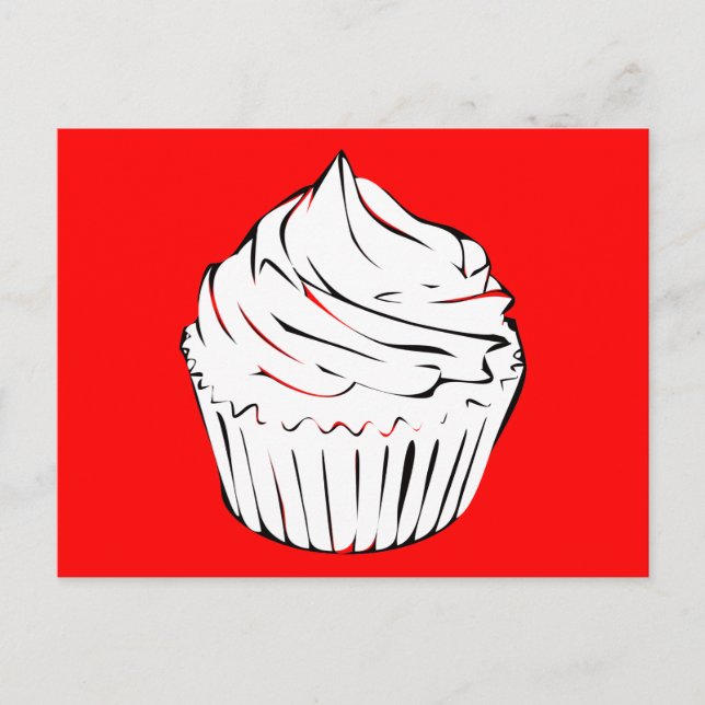 cupcake curls postcard (Front)