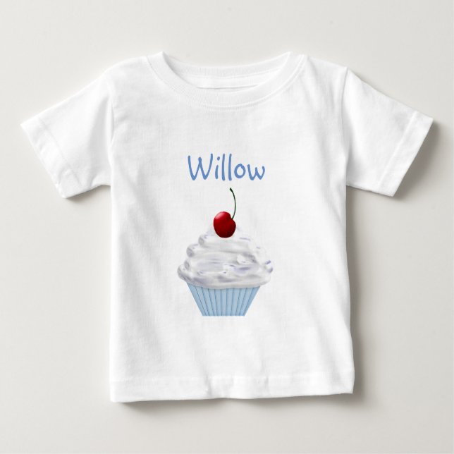 Cupcake Custom Name Tutu Shirt (Front)