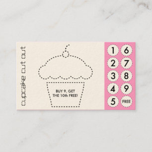 cupcake cut out punch cards