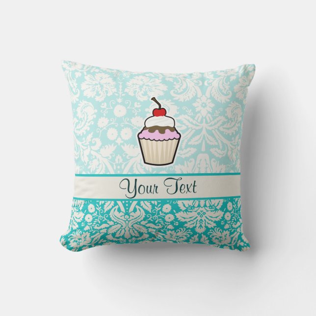 Cupcake; cute throw pillow (Front)