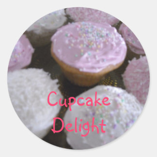 Cupcake Delight Classic Round Sticker