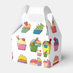 Cupcake  Design Party Favor Box