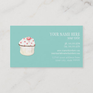Cupcake Dessert Baking Bakery Business Package Card