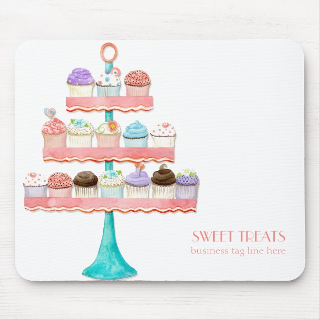 Cupcake Dessert Baking Bakery Business Package Mouse Pad (Front)