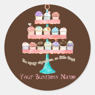 Cupcake Douce Shoppe Stickers Entreprise