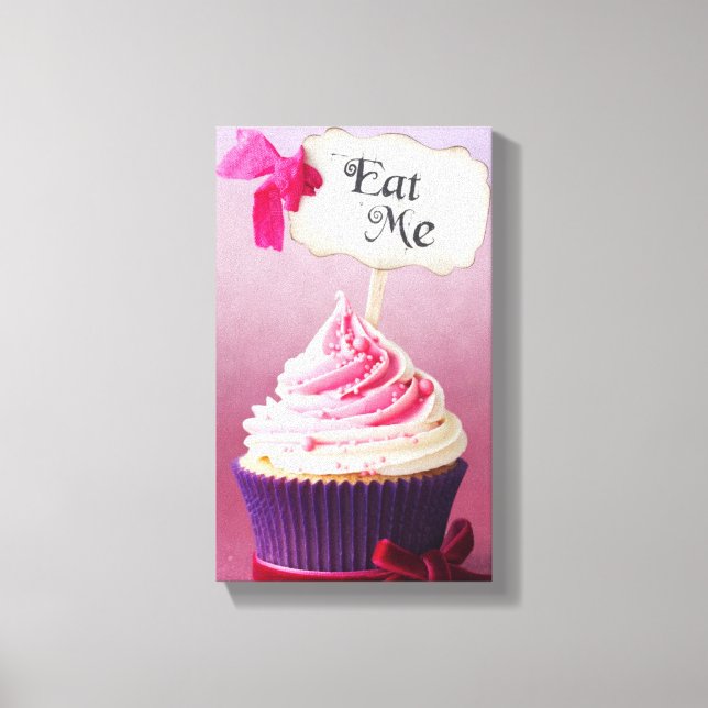 Cupcake - Eat Me Canvas Print (Front)